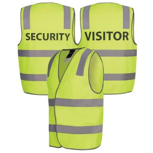 JB's Hi Vis (D+N) Safety Vest Print (Security / Visitor)