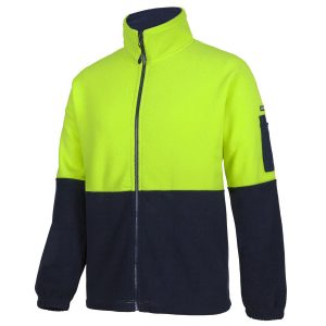 Hi Vis Full ZIp Polar Fleece