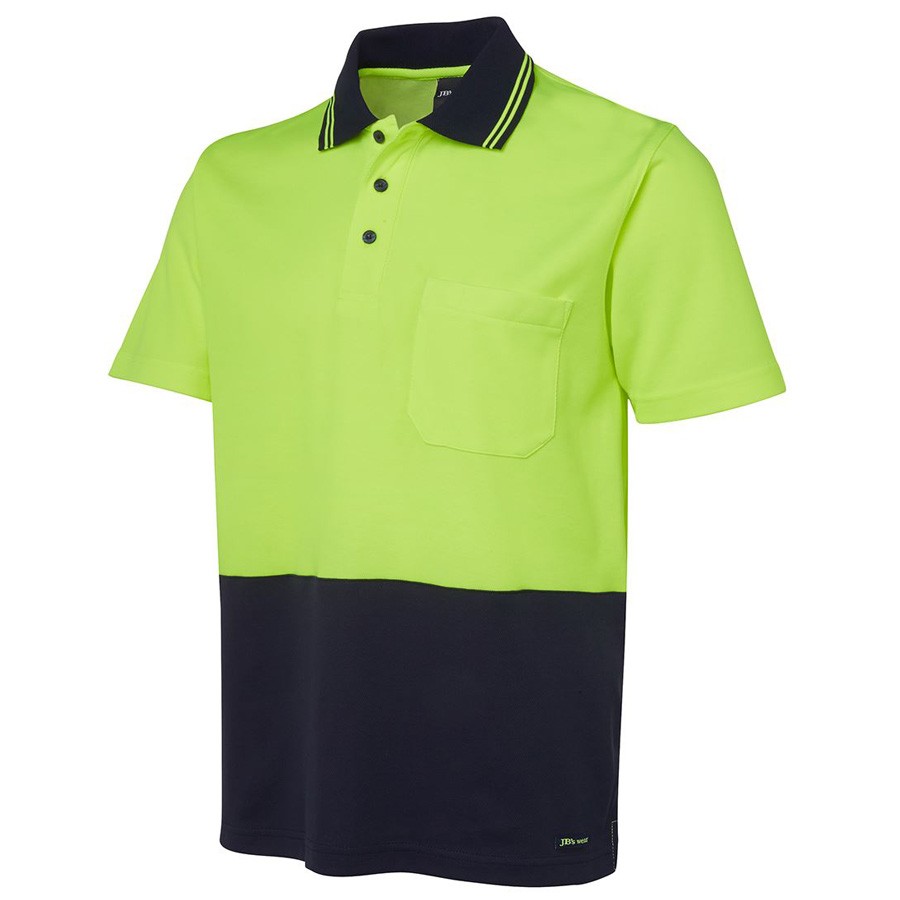 JB's Hi Vis Non Cuff S/S Cotton Back